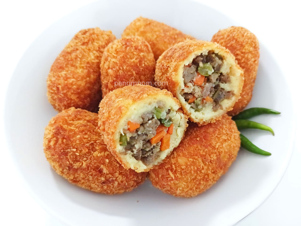 Resep Lengkap Kroket Daging Rumahan Panomnom